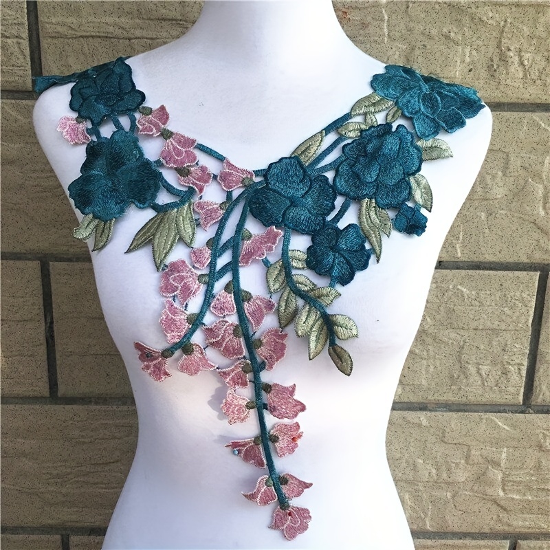 Flower Embroidery Applique, Three-dimensional Symmetrical Clothing