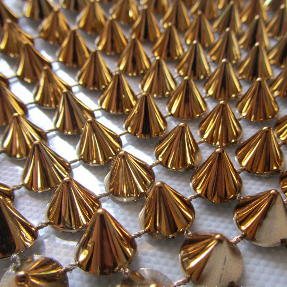 Tela de malla metálica brillante Chainmail Fabricación de joyas de malla  metálica Tela de malla de metal DIY Hacer una capa de sujetador y  pantalones