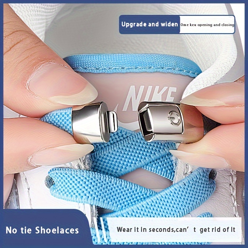 Shoelace With Buckle Metal Shoe Accessories Metal Lace Lock - Temu