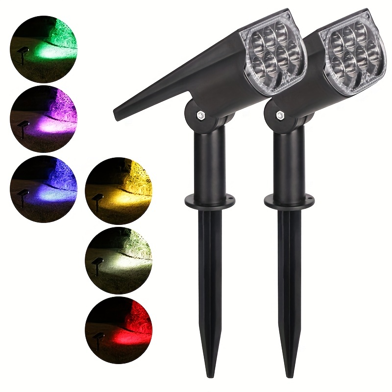 Rgb Landscape Lights, 12v Remote Control Low Voltage Landscape Lighting, Led  16 Color Changing Spot Lights, Outdoor Waterproof Decorations, Garden  Passage Lights With Stakes - Temu Lithuania