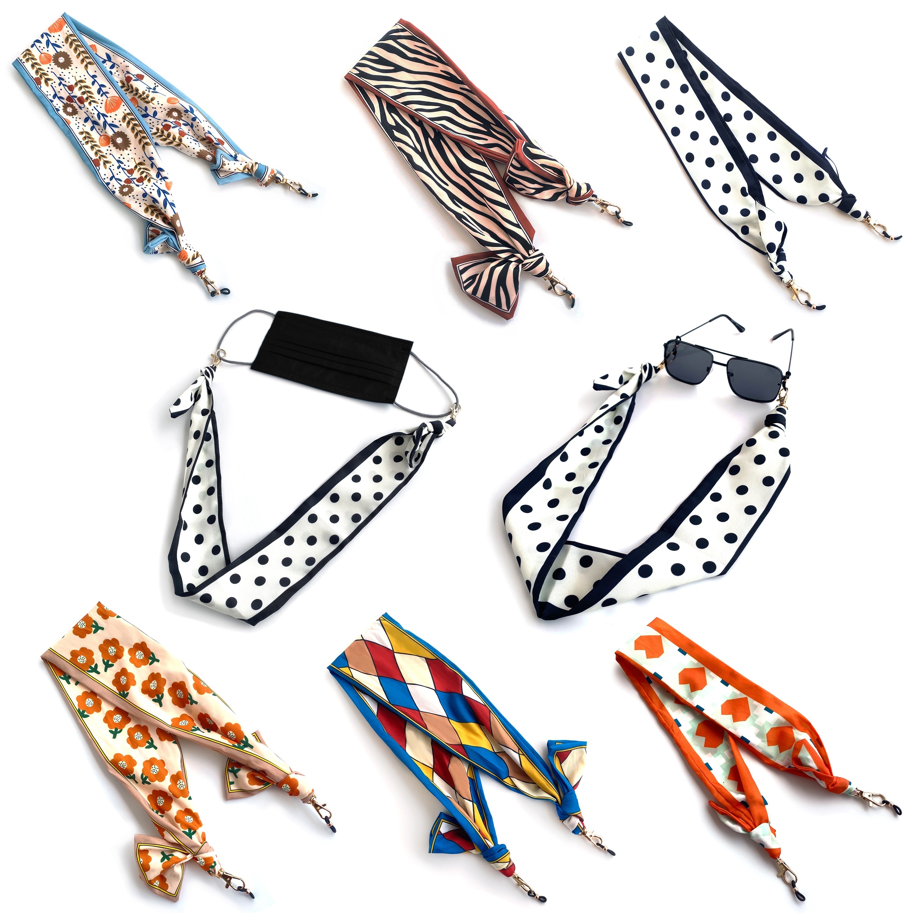 Winddichtes Halsband, Nylonseil, Maskenkette, modische