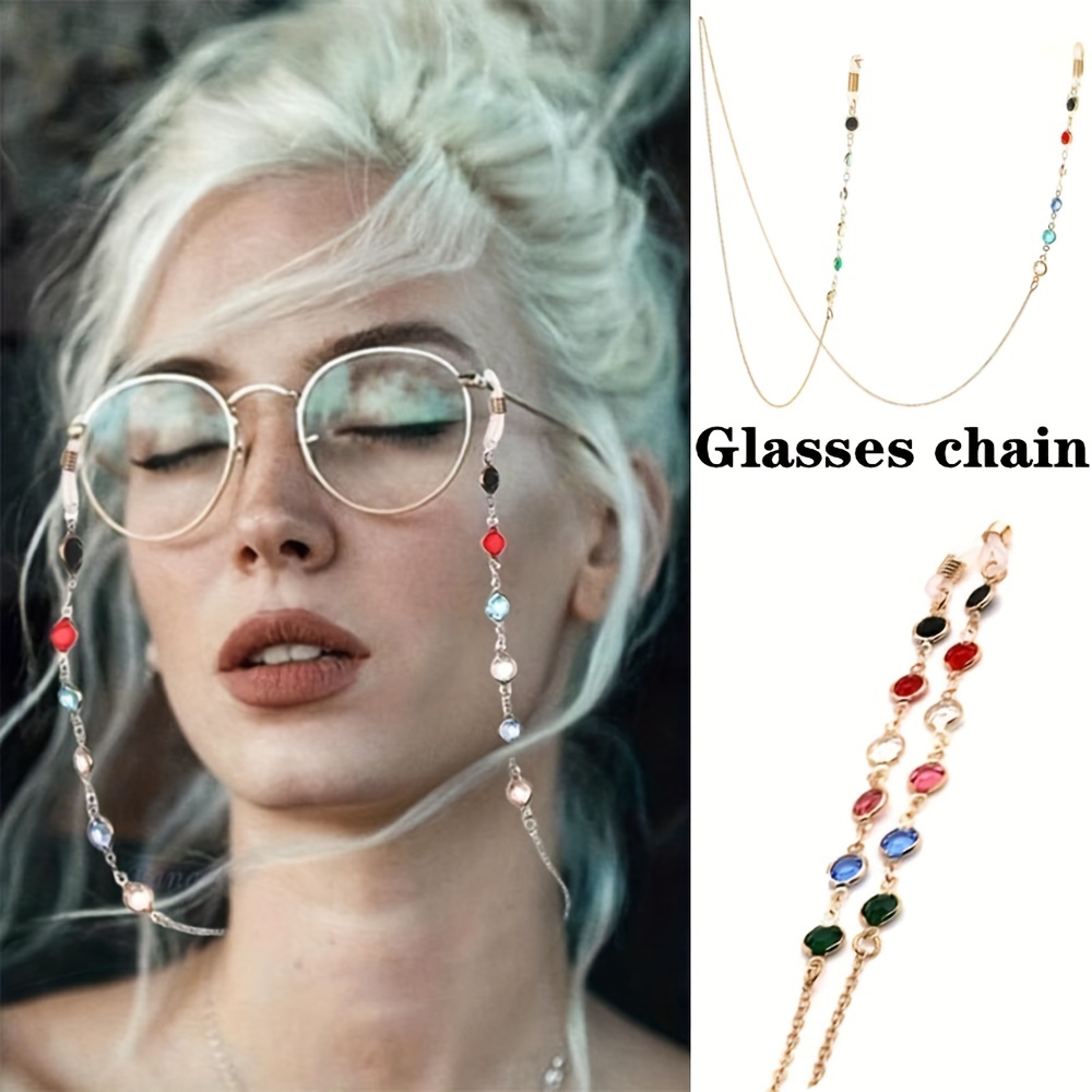 Eyeglass Chains Ends Metal Alligator Clips silicone Loops - Temu