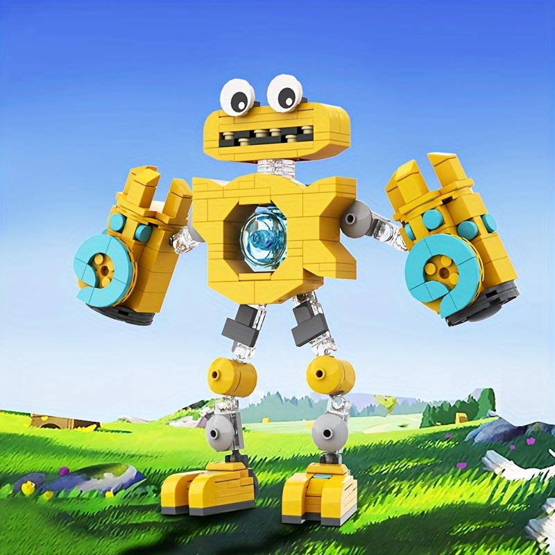 Wubbox Singing Monsters Building Block Toys 6-in-1,Music Game Action  Figures Chorus Robot DIY Model,Game Fan Collectibles,8+ Children Adult Boys  Girls