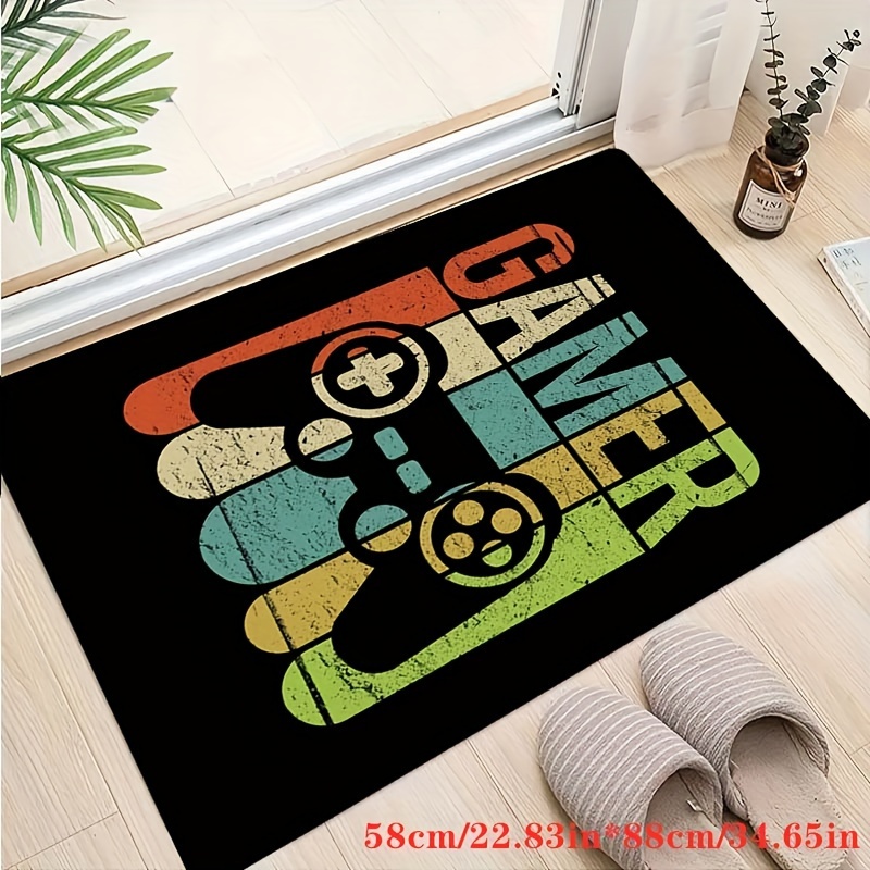 Funny Gaming Office Chair Mat for Carpet Blacklight UV Reactive Game Room  Rug Kids Gaming Decor Rugs for Living Room Bedroom Computer Gaming Rolling  Chair Mat 60 x 39 in 