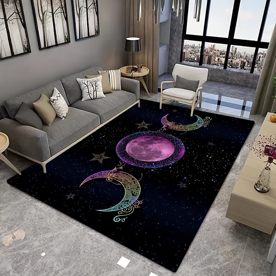 Thickened Plush Crystal Velvet Rug Abstract Flowing Shadow - Temu