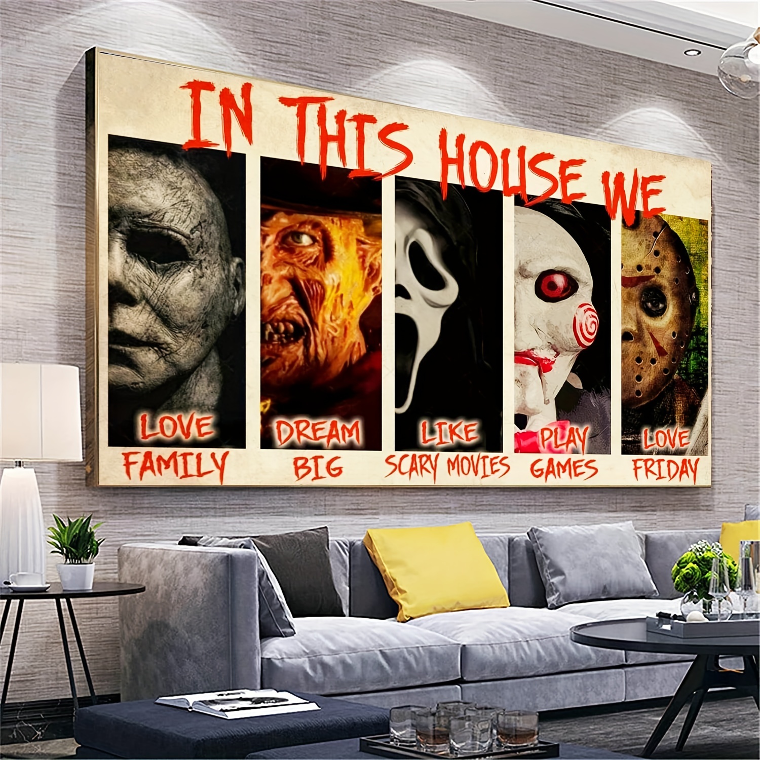 5D DIY Diamond Painting Kit - Horror Halloween Decoration Mosaic Art, Wall  Art, Casual Home Wall Decoration For Adults, Holiday Gifts (15.7*11.8 In)