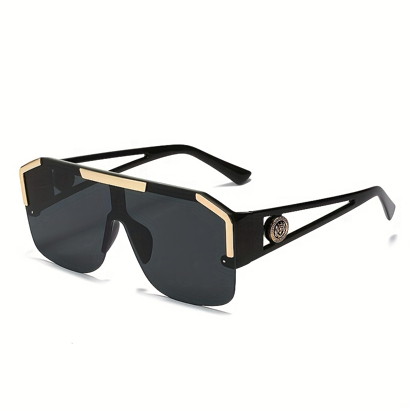 2023 New Luxury Brand Black Oversized Shades Lady Refined Design Large Big Sun Glasses Women Fashion V Cat Eye Sunglasses UV400