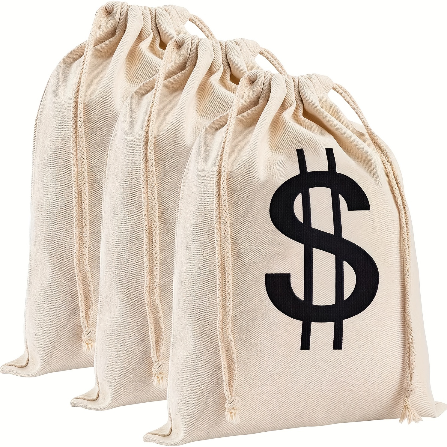 Money Bags With Zipper , 11x6.1 Inches Money Pouch, Bank Bag, Cash Bag PU  Check Wallet, Cosmetics Bag