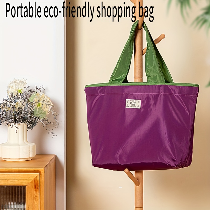 Bolsa de utilidad plegable grande, bolsa de compras reutilizable