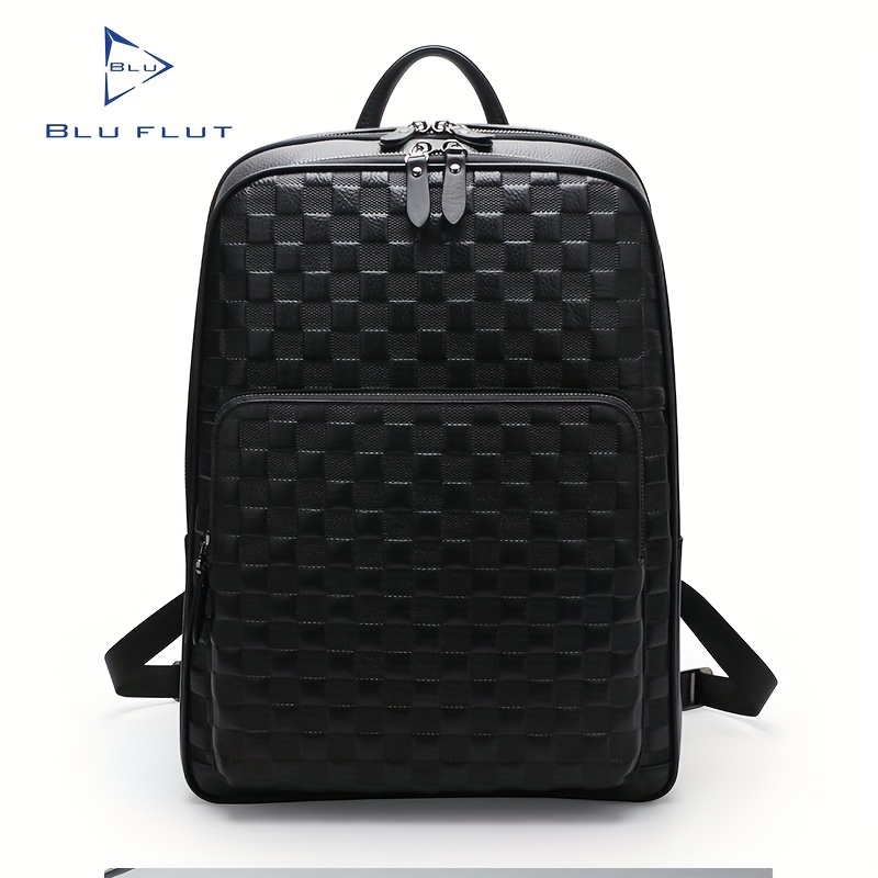 Black Men's Fashion Backpack Large Capacity Waterproof Backpack Pu Bag For  Men And Women's Daily Commuting, Leisure, And Outing