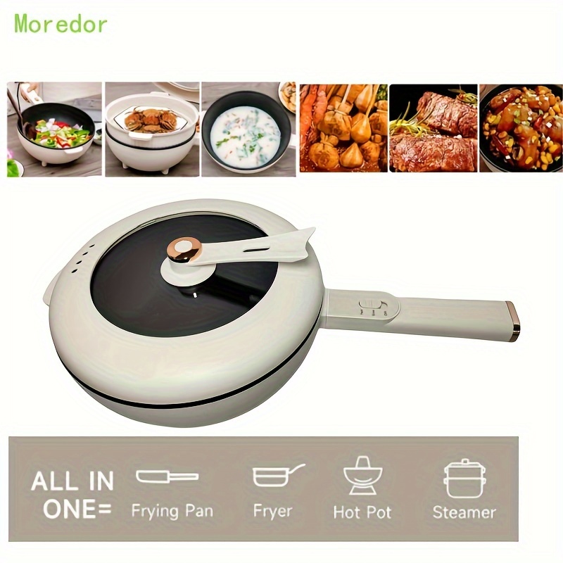 Upgrade Your Kitchen With This Premium Electric Skillet - Non Stick, Glass  Lid & 1360 Watts - Temu