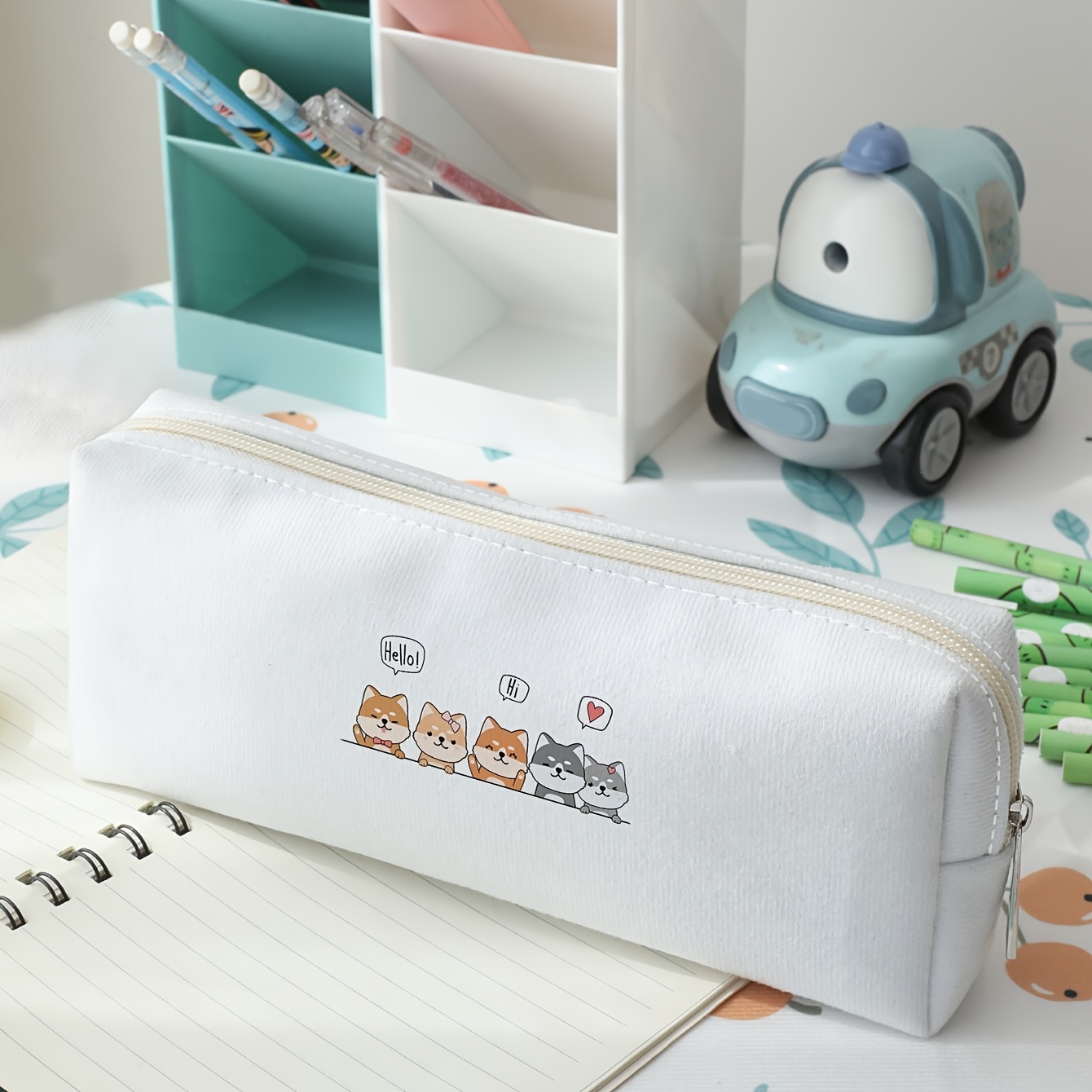 Anime Kuromi Printed Double-layer Pencil Bag Kuromi Primary And Secondary  School Students Stationery Bag Pencil Case