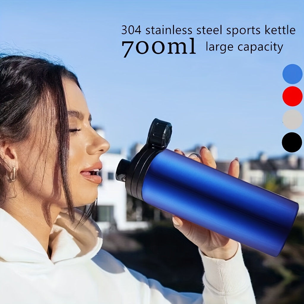 Watersy 304 Stainless Steel Sport Water Bottles With Straw - Temu