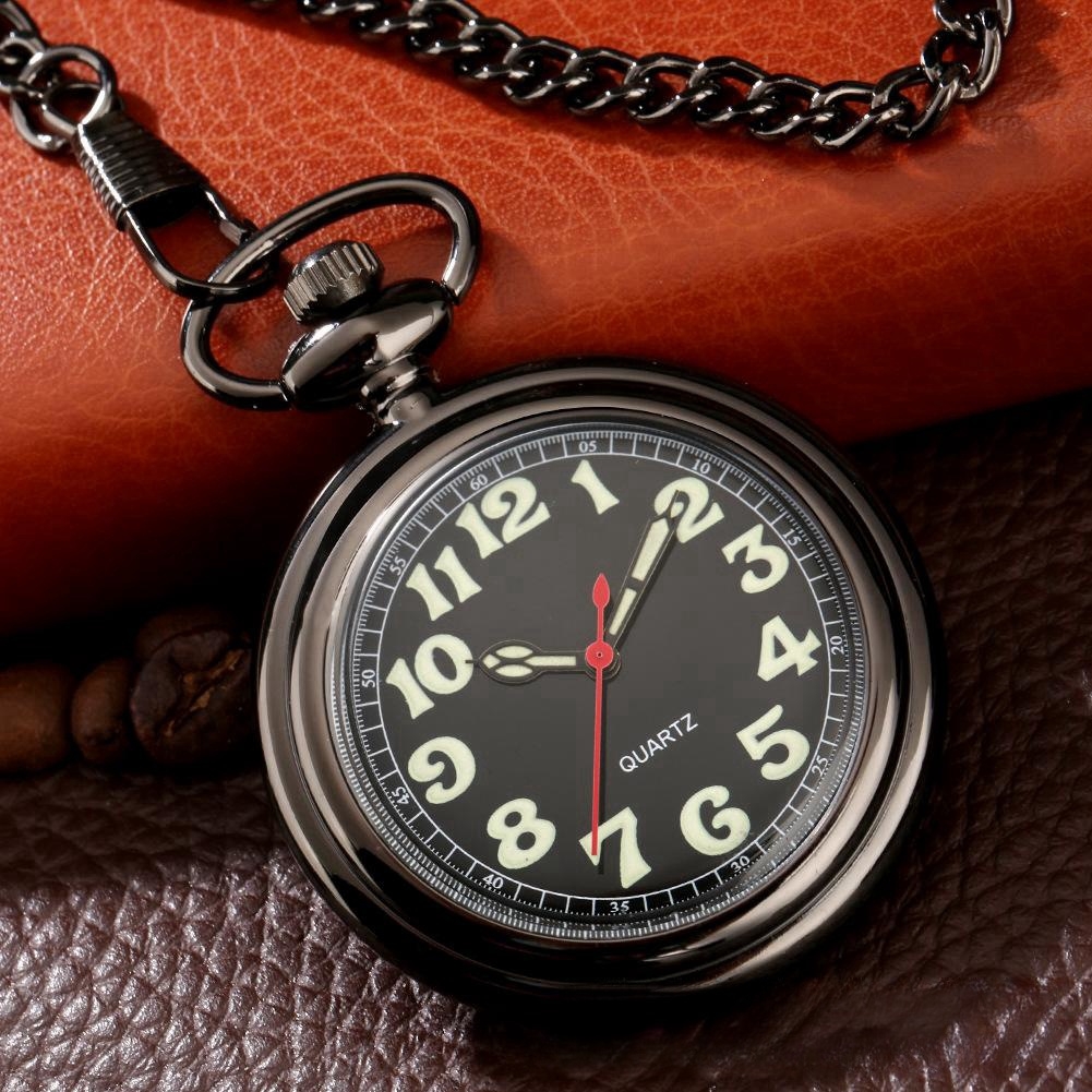 Reloj de bolsillo para hombre con cadena, regalo único para marido padre