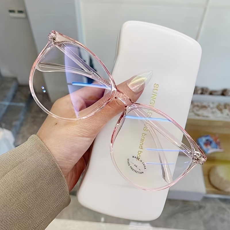 Blue Light Blocking Glasses Work From Home Vintage Ladies Stylish Design Oversized Square Glasses For Women