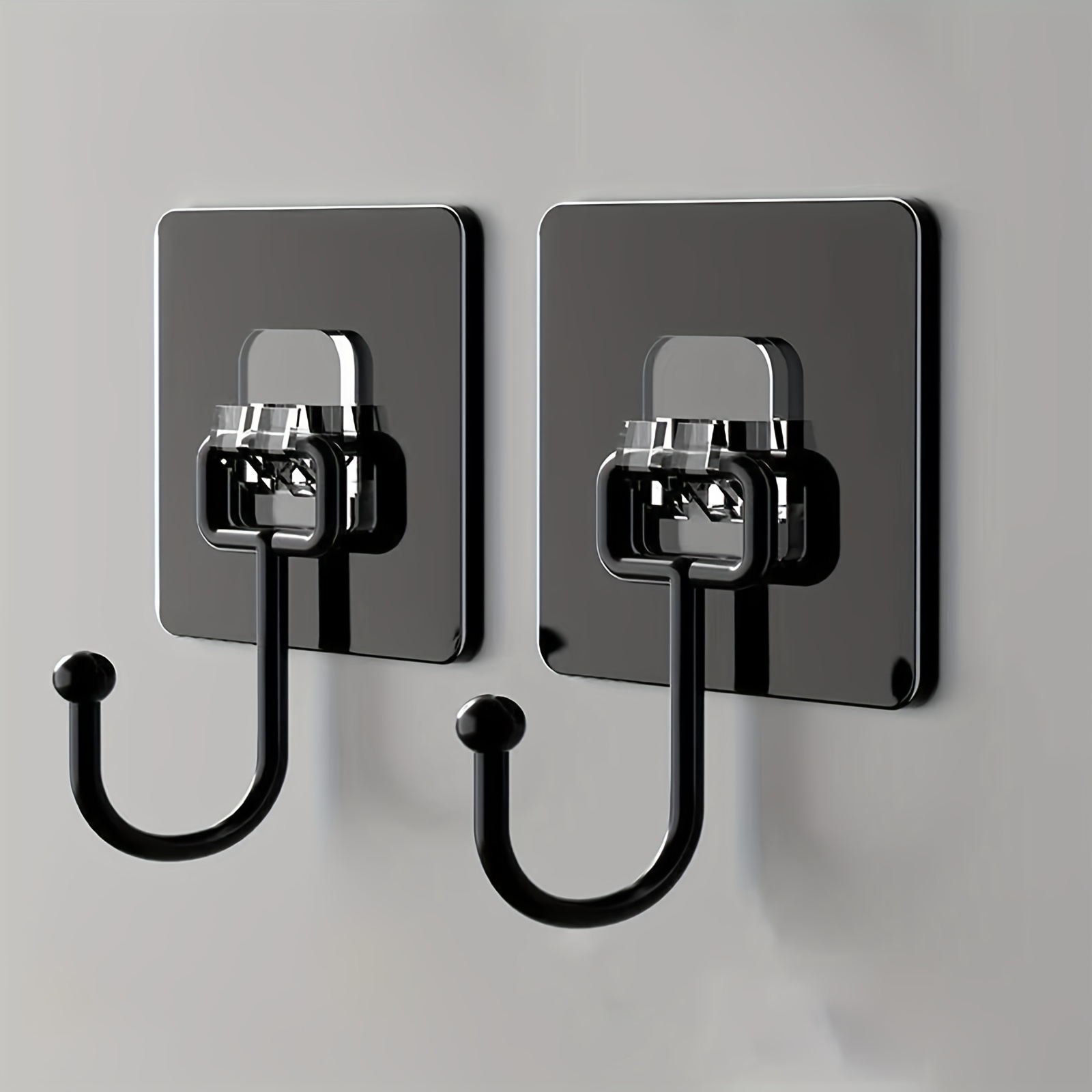 3M Hooks Self-Adhesive Hook Black Stainless Steel Wall Hangers Without  Drilling Waterproof Rustproof for Kitchen, Bathrooms, Doors, Office, Closet  Hanging Bathrobes Towels Clothes Keys and Hats : : Tools & Home  Improvement