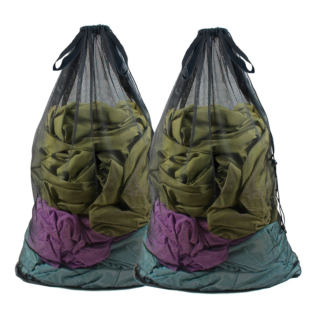 Mesh Laundry Bags With Zipper Closing Durable Fabric - Temu