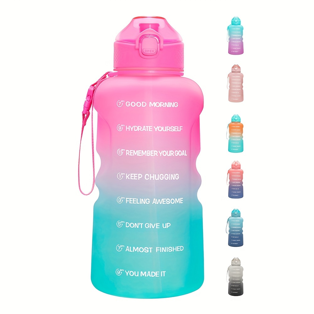 BuildLife gallon Water Bottle with Straw - 128oz Large Water Bottles with  Times to Drink More Daily - BPA Free Motivational Wate