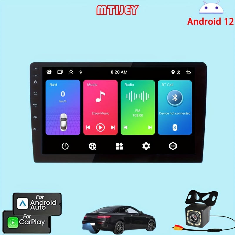 Pantalla táctil HD de 10 pulgadas Android 10 Carplay RDS
