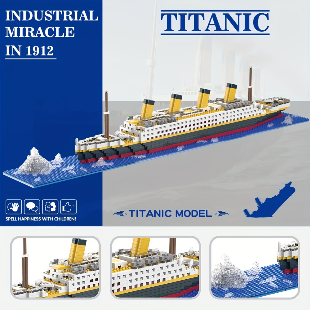 SENG, Titanic - Modellino di nave da crociera, 1860 pezzi, giocattolo da  costruzione, per bambini e adulti : : Giochi e giocattoli