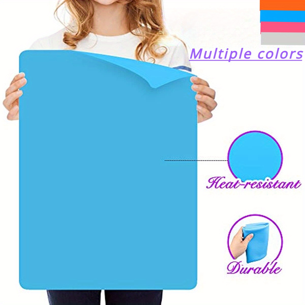 Extra Large Silicone Mat Heat Resistant Sheet Waterproof Pad Kitchen  Counter Protector Vinyl Craft M