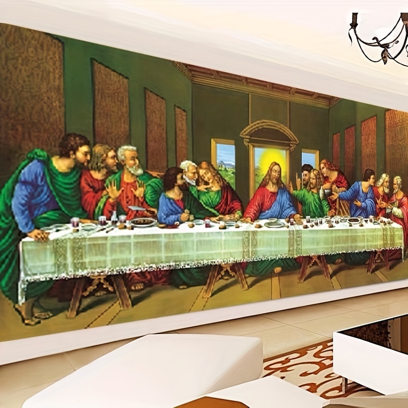 Extra Large Size Full Drill Diamond Painting Kit - 15.8"x33.5"  The Last Supper