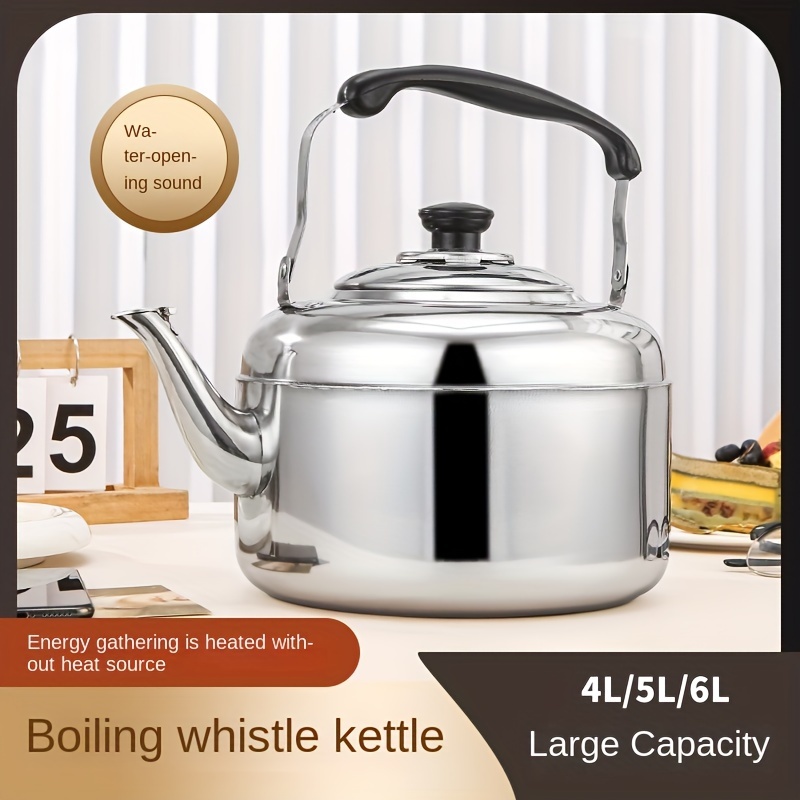 Whistling Tea Kettle Induction Cooker Stainless Steel Plastic Large  Capacity with Whistle Gas Stove 3L Household Small Induction Cooktop Oven  Cooker