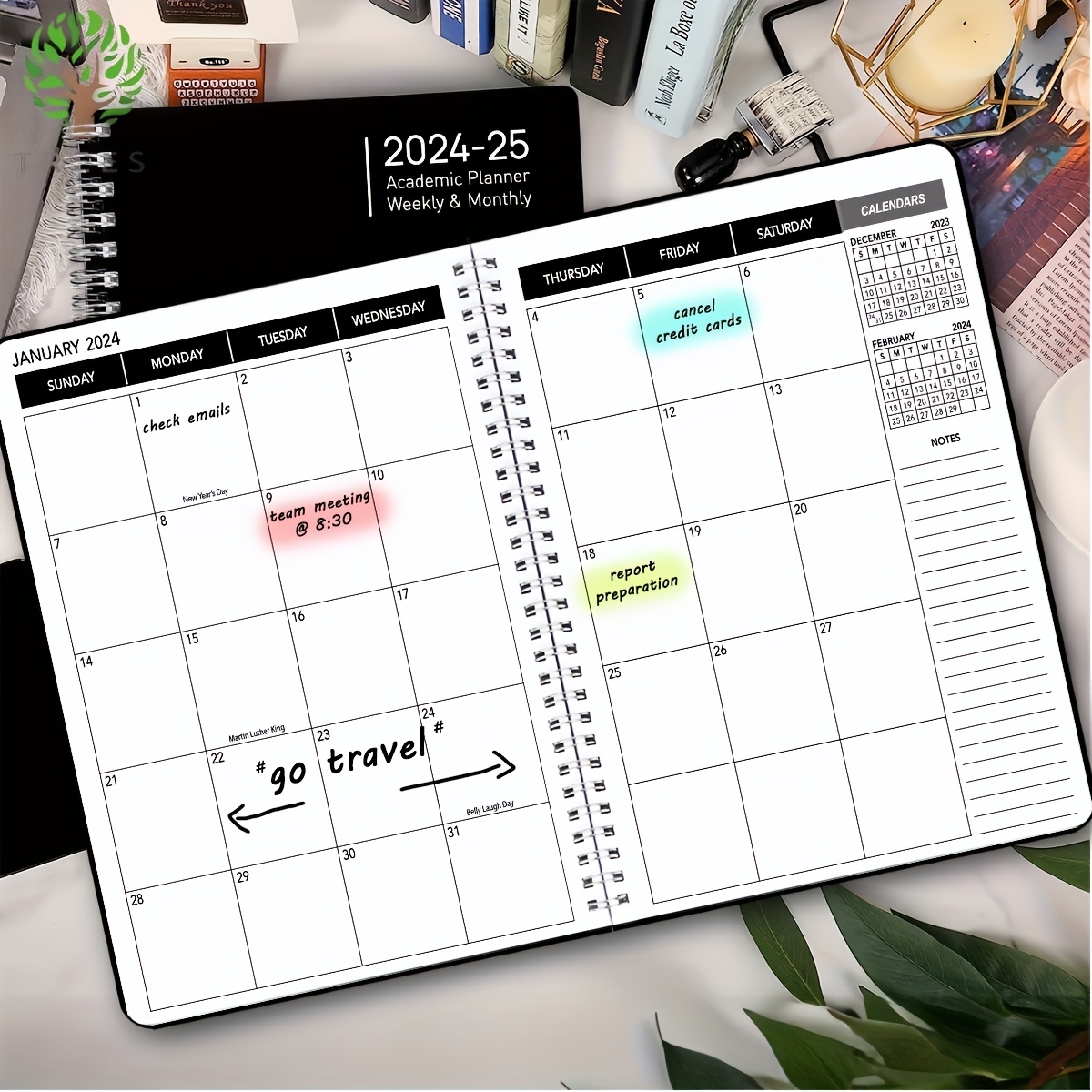 A6 Weekly Planner Undated Spiral Agenda Notebook Planner Pouch 52 Weeks  Planner Schedules Stationery Office School Supplies - AliExpress