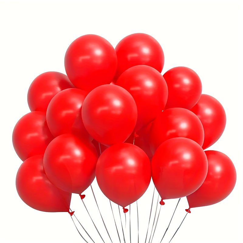 Ballon rouge en latex pour fête anniversaire REF/BAL00R