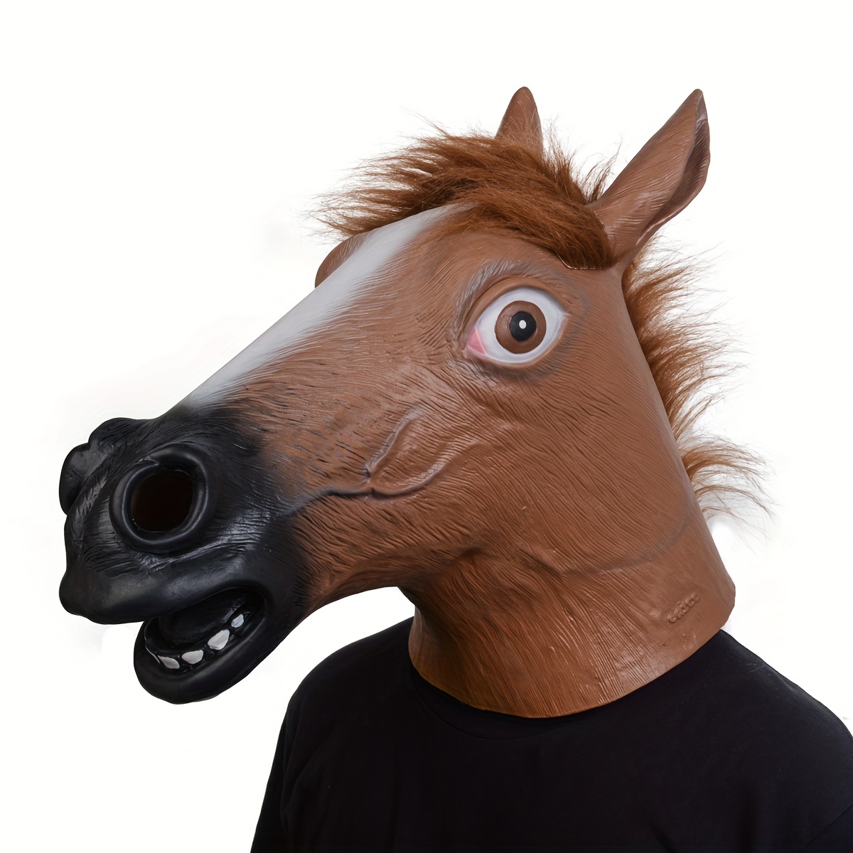 Pig Mask Therian Animal Latex Mascara Furry Horse Donkey Helmet