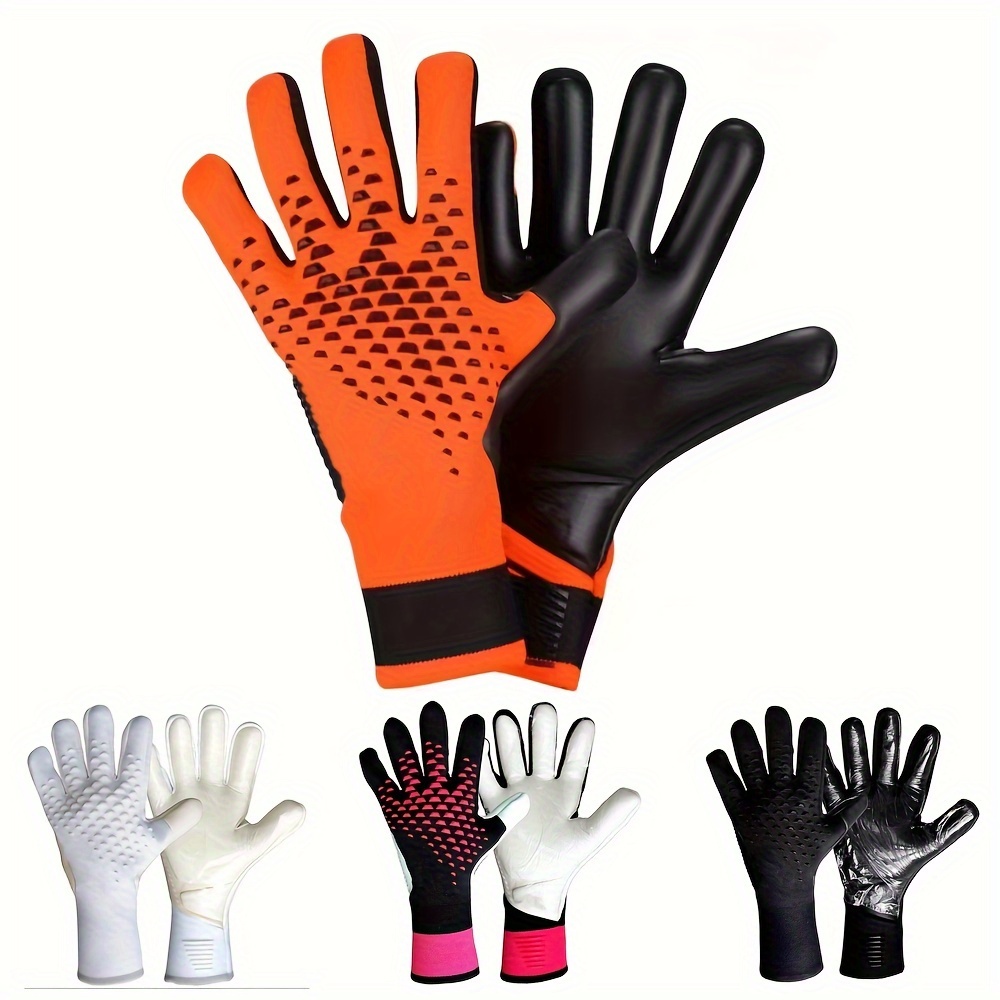 Comprar Guantes de portero de fútbol para niños, guantes de portero con  agarre fuerte en las palmas, transpirables, resistentes a impactos,  suministros deportivos, 1 par