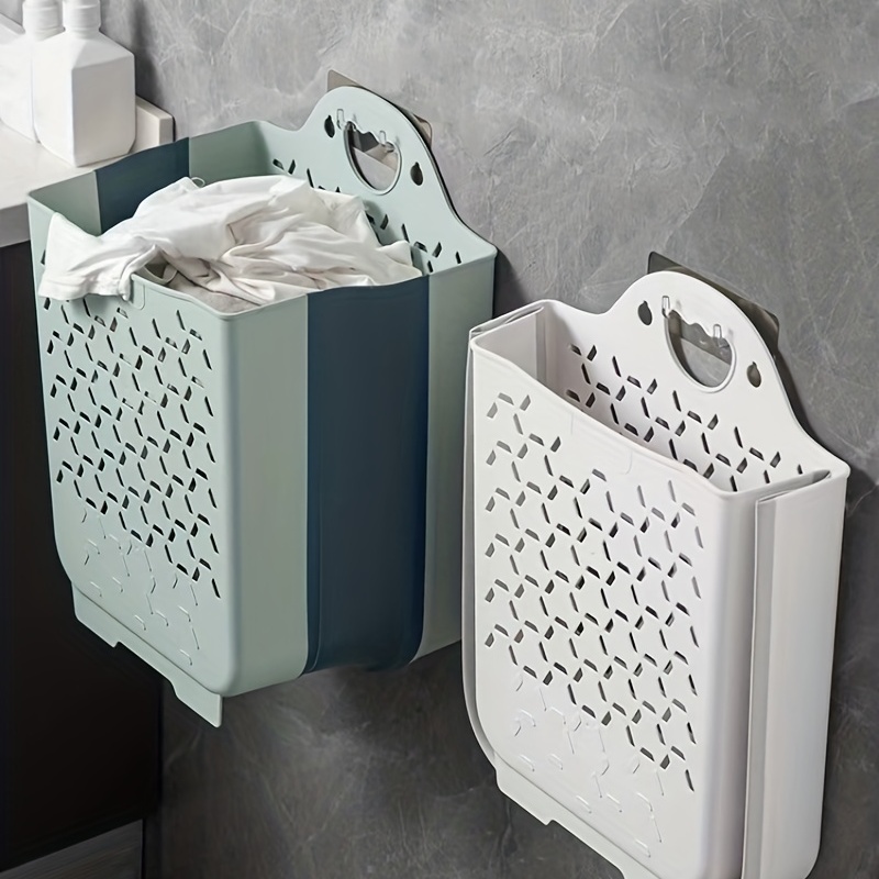Caroeas - Cesta para la ropa sucia delgada con soporte plegable impermeable  y organizador sobre ruedas de 22 pulgadas, cesta para la ropa sucia, para