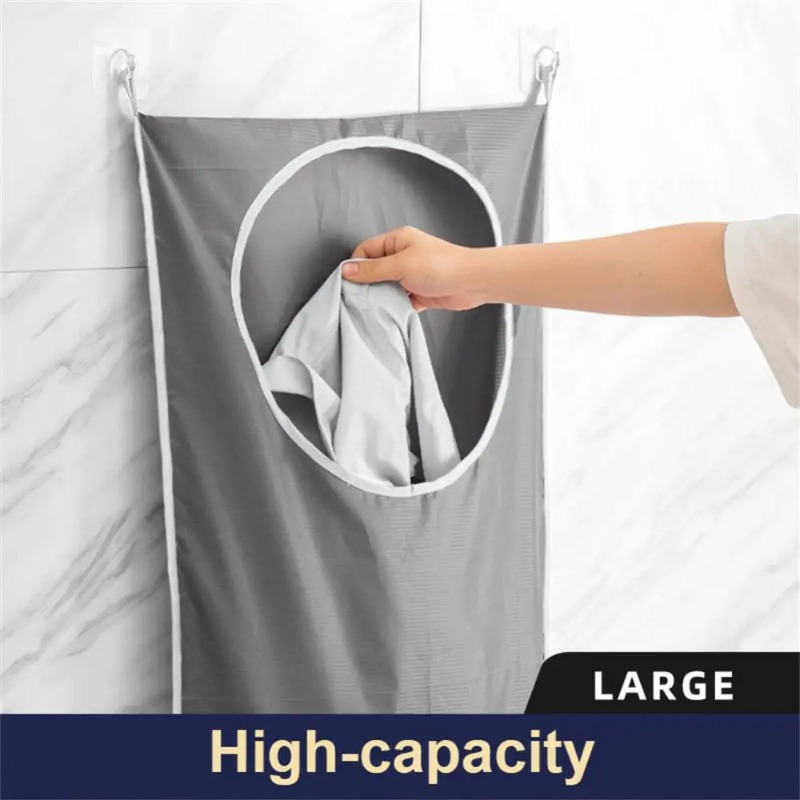 Portable Laundry Hamper With Adjustable Shoulder Straps And - Temu