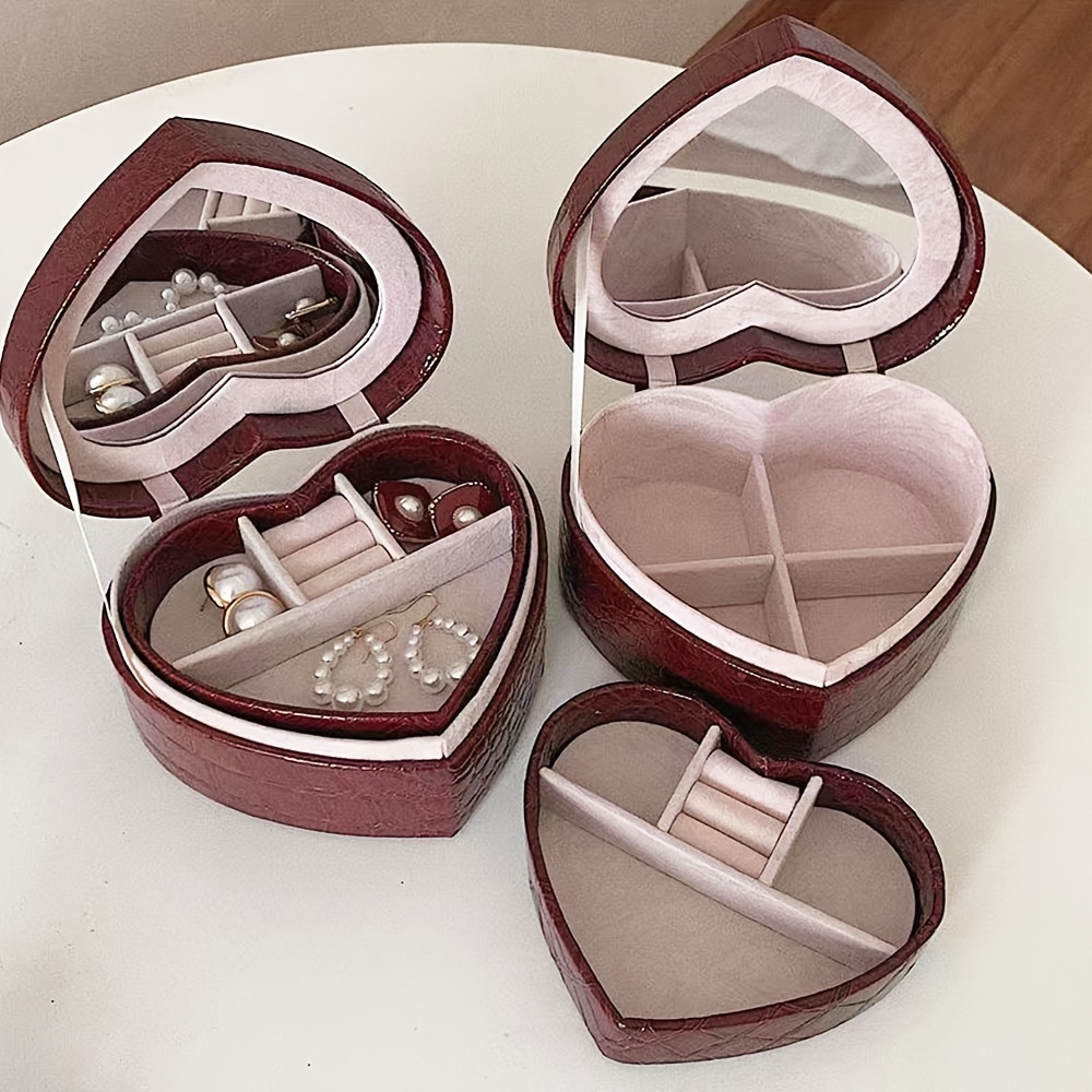 Cute Earring Box Flannel Ring Box Cartoon Jewelry Box Proposal Ornament  Ornament Box Jewelry Storage Box One Pack
