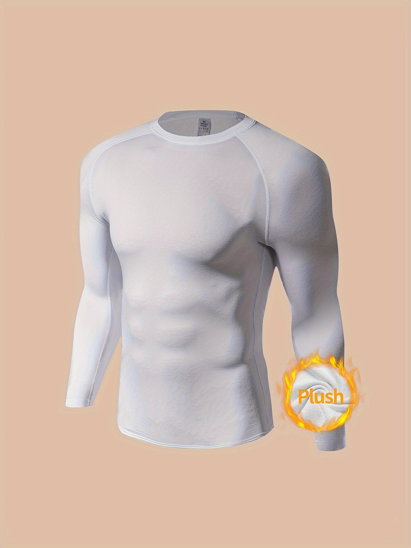 Men's Thermal Long Sleeve Compression Shirts Winter Sports - Temu