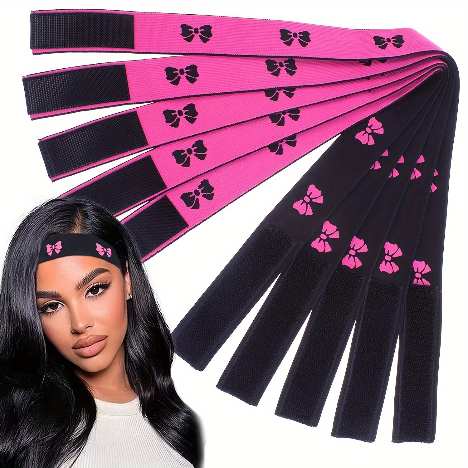 Satin Edge Laying Scarf For Lace Frontal Wigs, Wig Grip Headbands