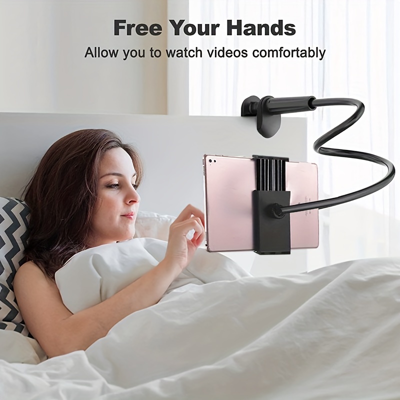 Soporte de brazo ajustable para tableta, montaje en mesa y cama, rotación  de 360 °, para teléfono móvil, iPhone, iPad Air Mini Pro, 4-13 pulgadas