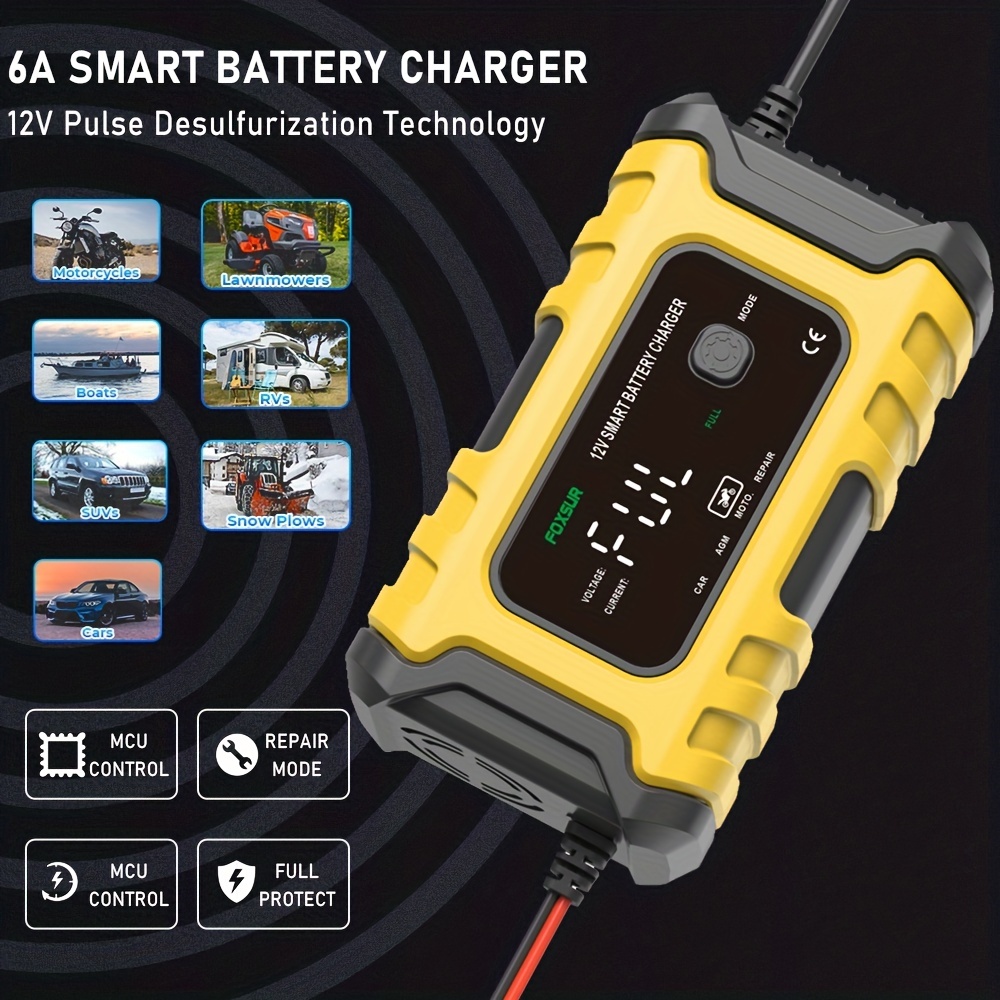 Car Battery Charger Fast Charge - Temu