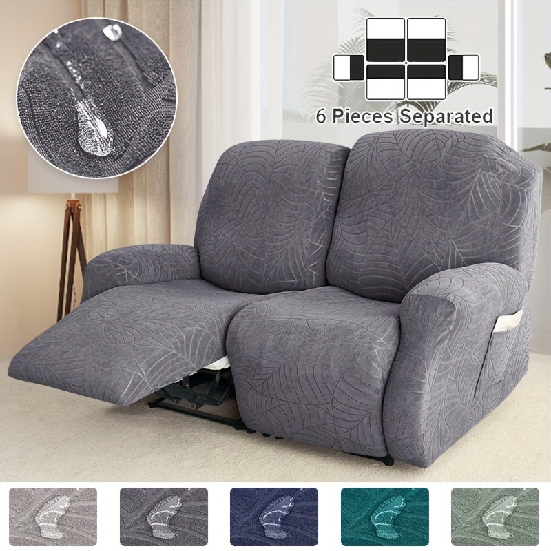 6 Unids/set Sillón Reclinable Loveseat Slipcover Bolsillos 2 - Temu