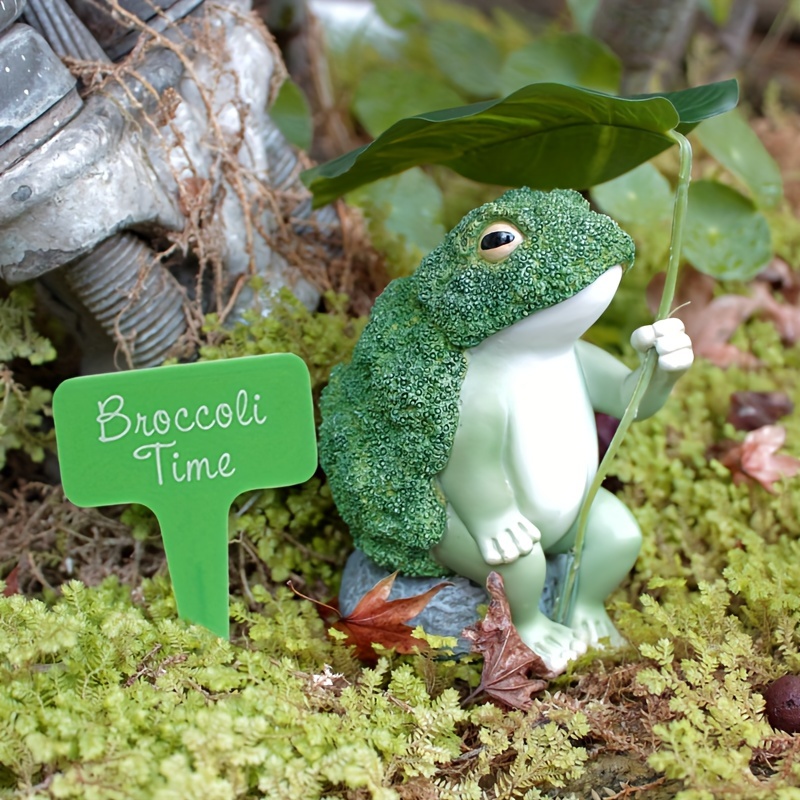 Resin Ornament Crafts Frog for Garden,Meditating Frog Statue Green,Cement  Yoga Frog Figurine, Outdoor Garden Sculpture Decoration 