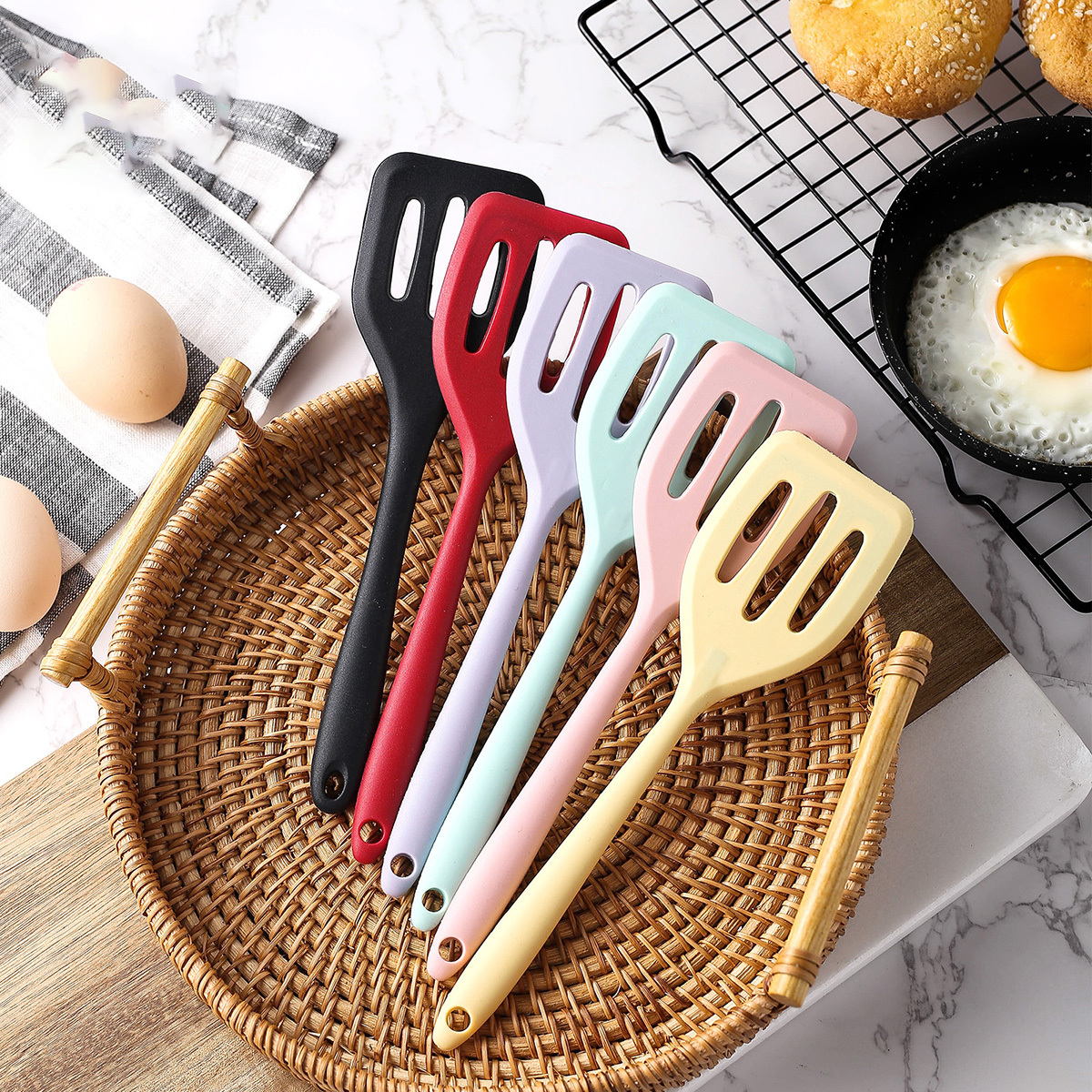  Humanoid Silicone Baking Gadgets Creative Cartoon Baking  Silicone Scraper Children's Silicone Kitchenware Set: Home & Kitchen