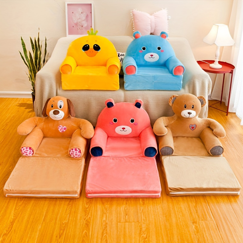 Sofá moderno Simple para niños, silla de bebé de dibujos animados