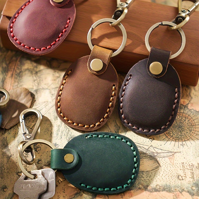 Leather Keychains Kit Diy Craft Pu Leather Keychains Blanks - Temu