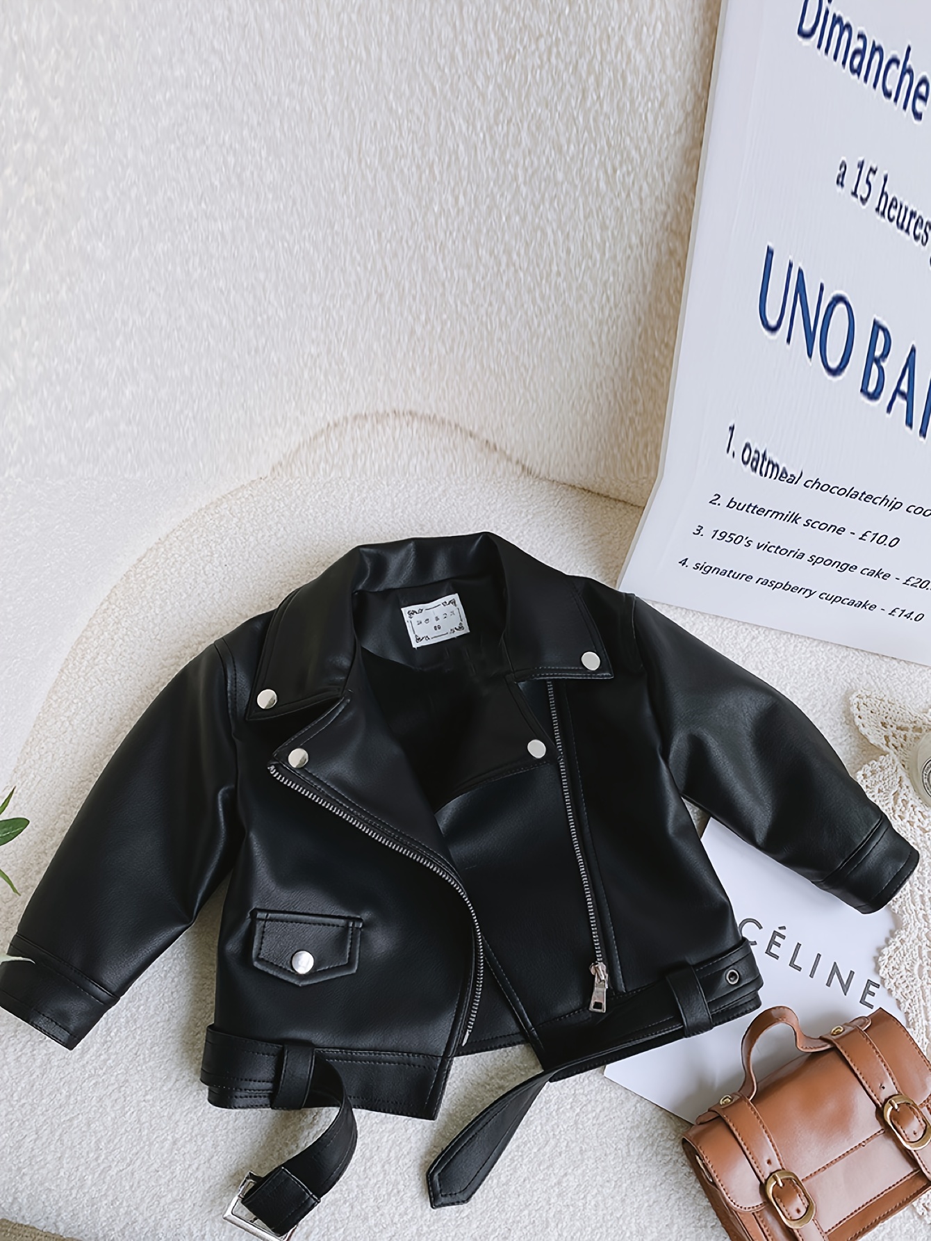 Leather jacket for on sale newborn