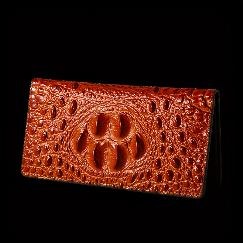 Men's Money Clip Glossy Alligator Wallet, the Most Exlusive Money