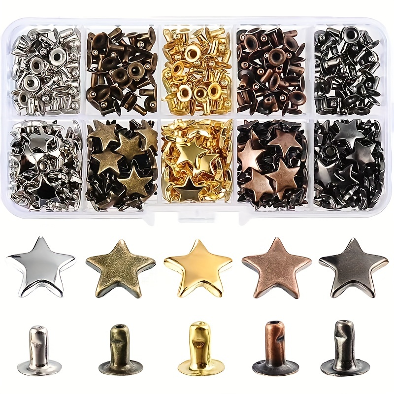 Leather deals hardware rivets