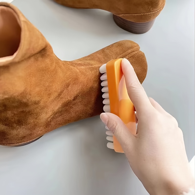 Brosse à chaussures en daim, brosse à 4 côtés pour le nettoyage des  chaussures en daim multifonction