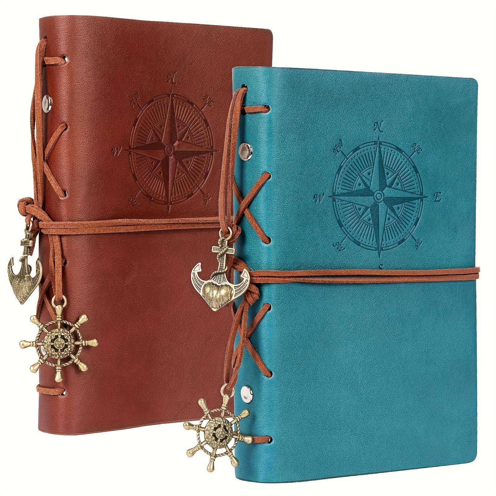 Cahier de voyage vintage avec couverture à main, livre de composition de  sort magique, journal de
