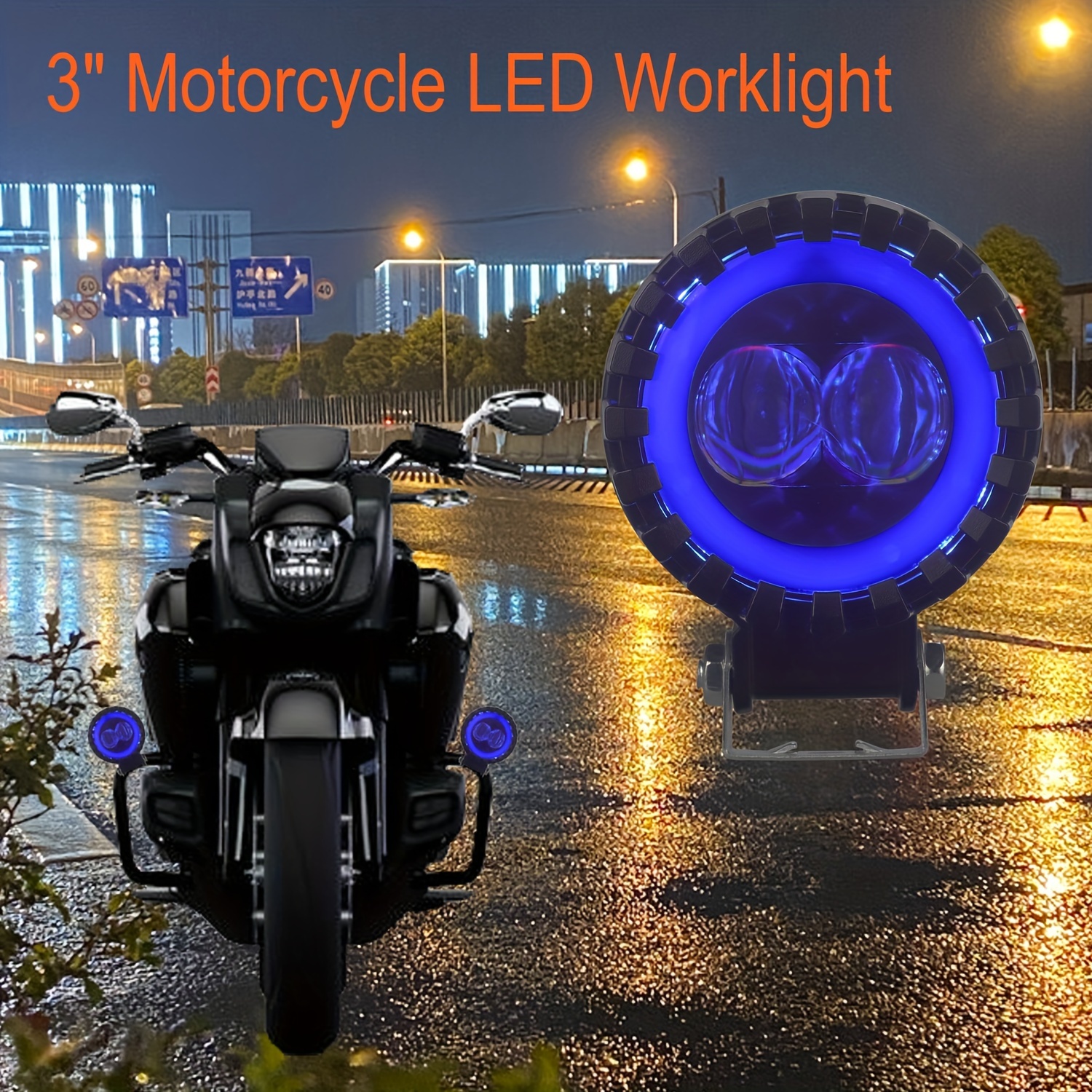 1 Pieza Luz Led Impermeable Matrícula Motocicleta Accesorios - Temu Chile