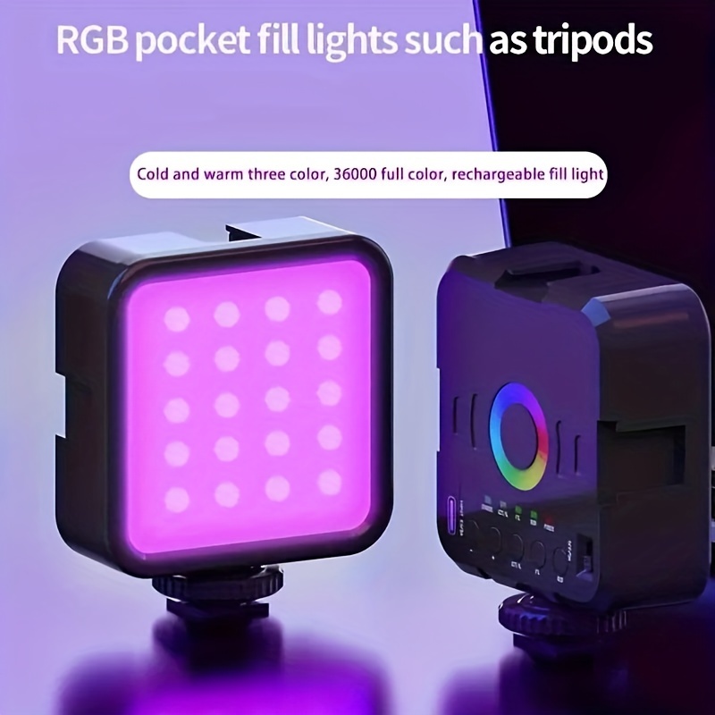 Luce di riempimento a colori RGB luce tascabile luce portatile a LED per  fotografia illuminazione multifunzionale con luce di riempimento dal vivo